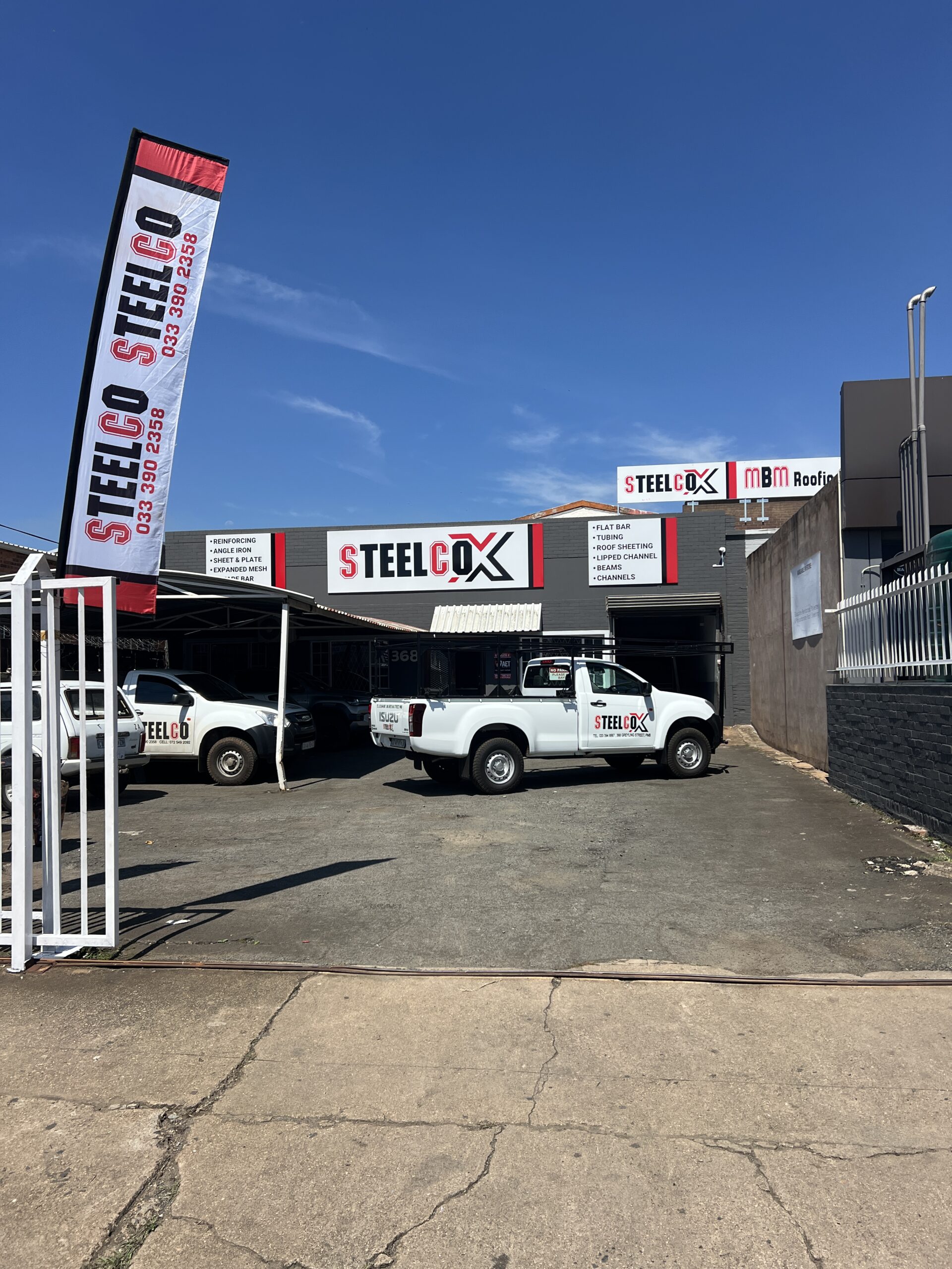 Steelco team assisting a customer in Pietermaritzburg